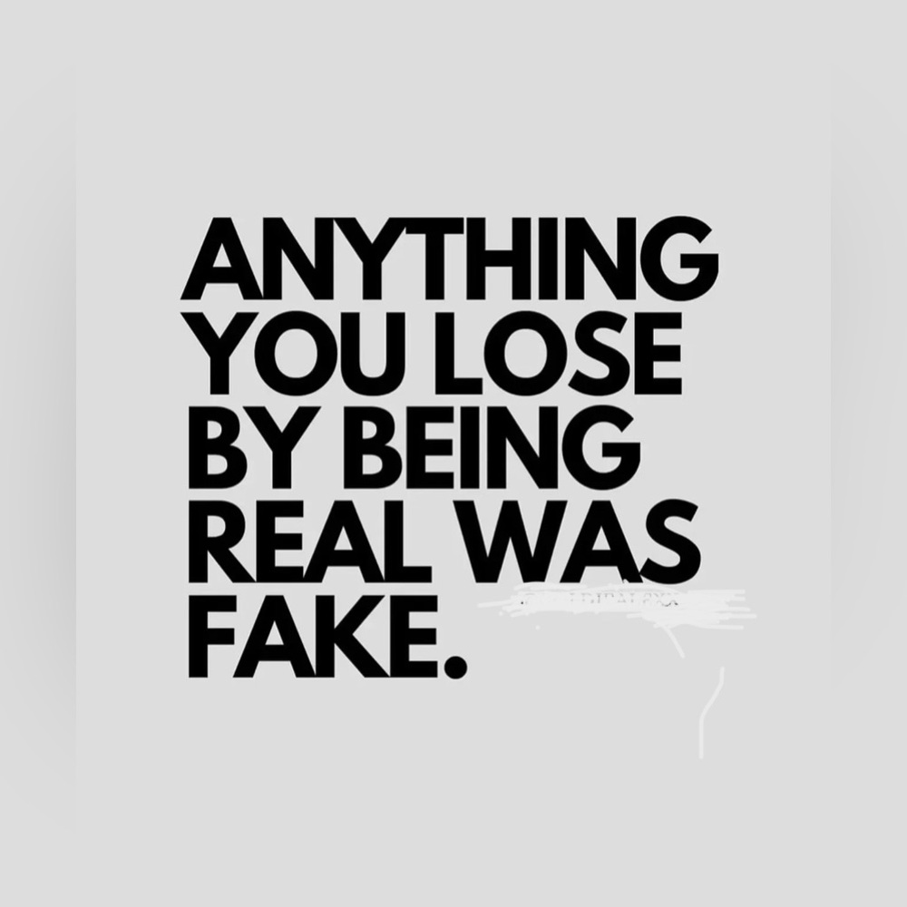 Keep it real 😏